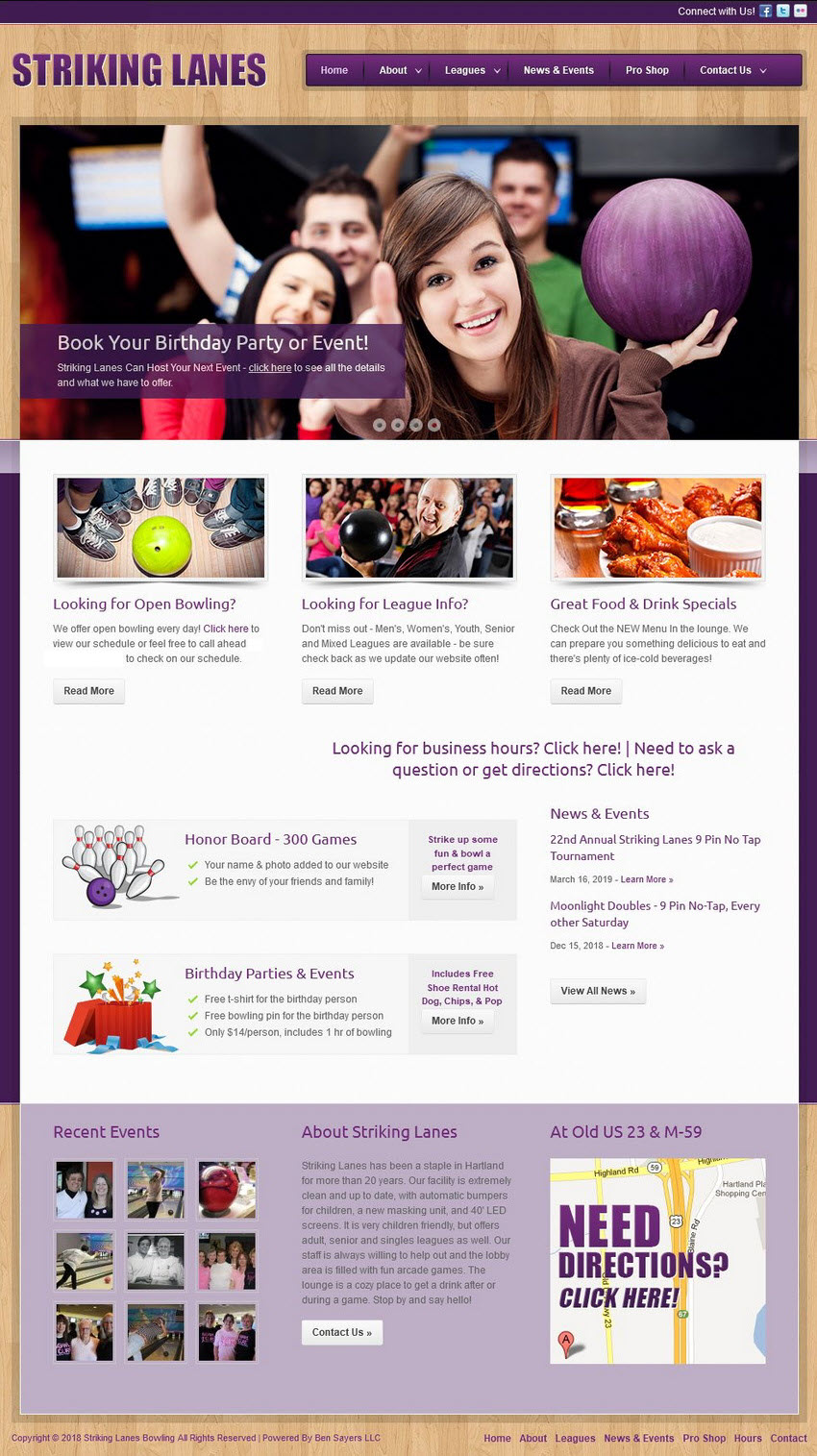 Striking Lanes (Tags Adventure Golf) - Archived Web Site Home Page (newer photo)